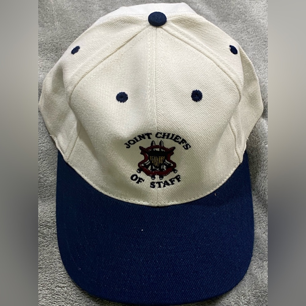 Joint Chiefs of Staff White and Blue Adjustable Cap